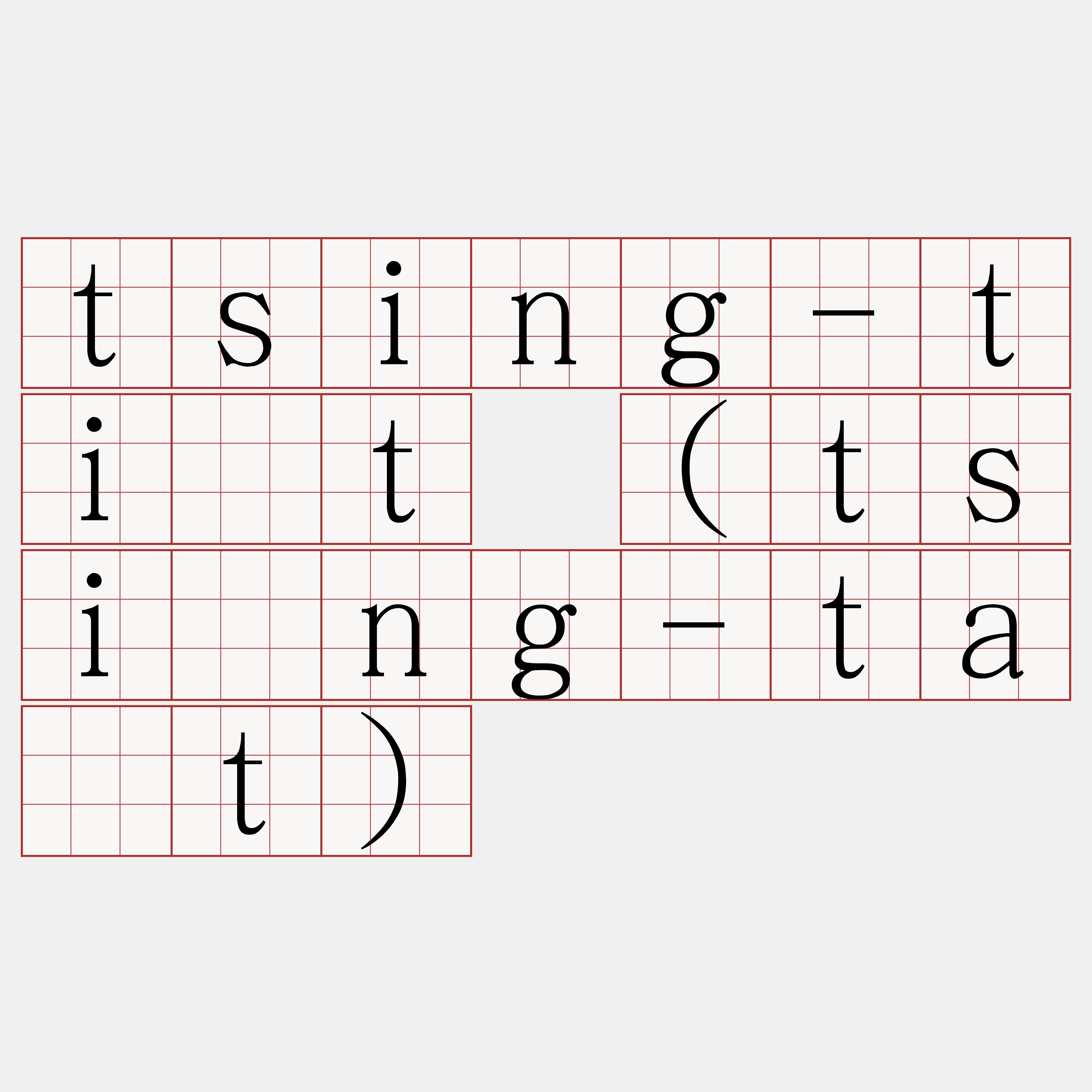 tsing-ti̍t (tsīng-ta̍t)